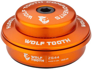 Wolf Tooth Headset Upper Wolf Tooth Performance Headset - ZS44/28.6 Upper 6mm Stack Orange