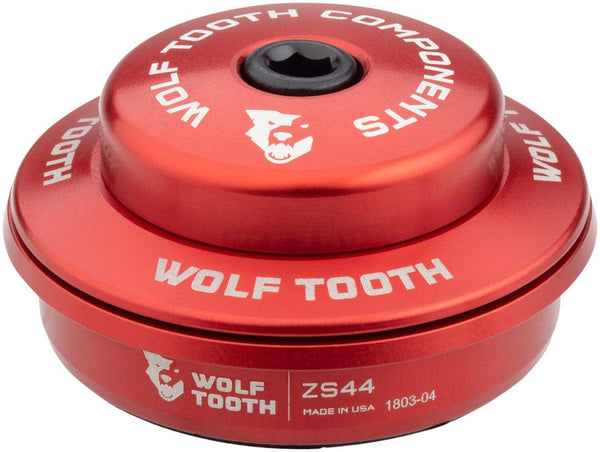 Wolf Tooth Headset Upper Wolf Tooth Performance Headset - ZS44/28.6 Upper 6mm Stack Red