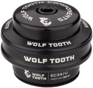 Wolf Tooth Headset Upper Wolf Tooth Premium Headset - EC34/28.6 Upper 16mm Stack Black