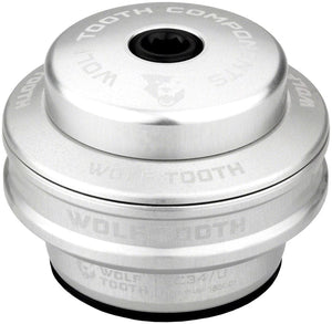 Wolf Tooth Headset Upper Wolf Tooth Premium Headset - EC34/28.6 Upper 16mm Stack Raw Silver