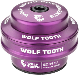 Wolf Tooth Headset Upper Wolf Tooth Premium Headset - EC34/28.6 Upper 16mm Stack Ultraviolet Purple