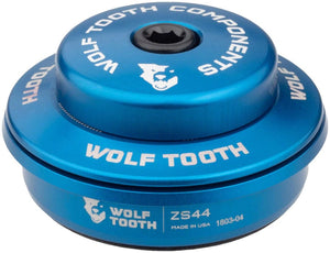 Wolf Tooth Headset Upper Wolf Tooth Premium Headset - ZS44/28.6 Upper 6mm Stack Blue