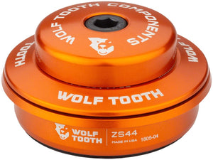 Wolf Tooth Headset Upper Wolf Tooth Premium Headset - ZS44/28.6 Upper 6mm Stack Orange