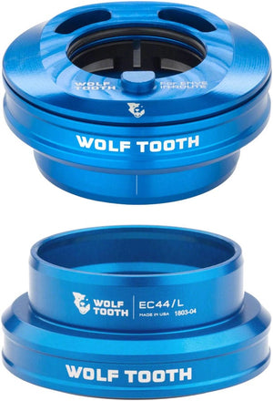 Wolf Tooth Headsets Blue Wolf Tooth Premium Internal Headset - EC44 Upper / EC44 Lower For Enve In-Route System Only