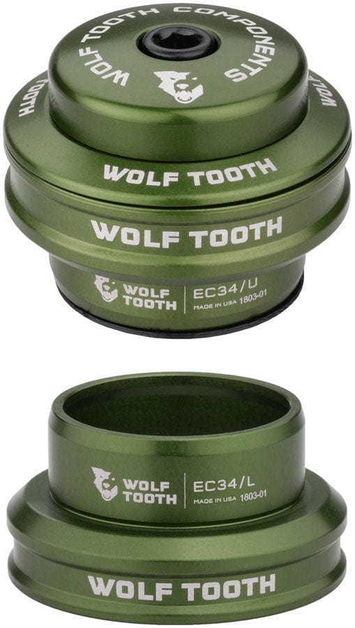 Wolf Tooth Headsets EC34 / EC34 Wolf Tooth Premium Headset - Olive