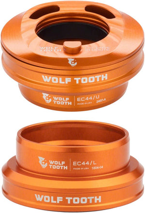 Wolf Tooth Headsets Orange Wolf Tooth Premium Internal Headset - EC44 Upper / EC44 Lower For Enve In-Route System Only
