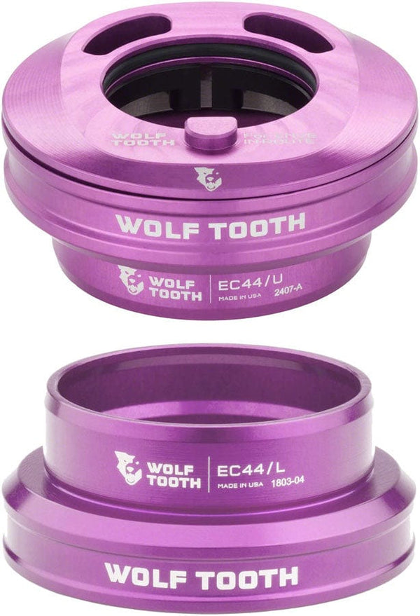 Wolf Tooth Headsets Purple Wolf Tooth Premium Internal Headset - EC44 Upper / EC44 Lower For Enve In-Route System Only
