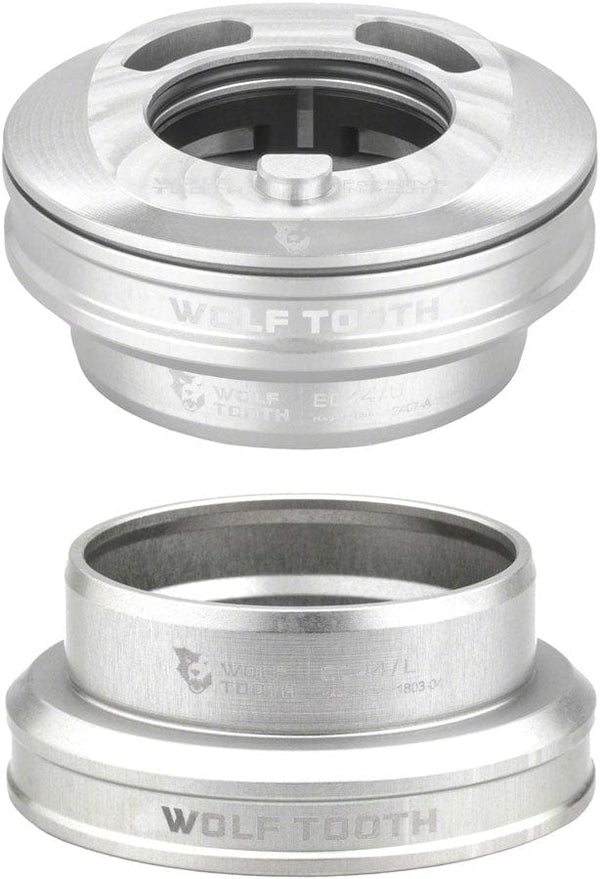 Wolf Tooth Headsets Silver Wolf Tooth Premium Internal Headset - EC44 Upper / EC44 Lower For Enve In-Route System Only