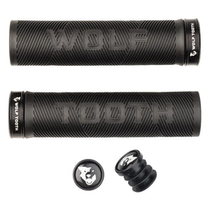 Wolf Tooth Lock-On Grips Black/Black Wolf Tooth Components Echo Lock-on Grips