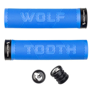 Wolf Tooth Lock-On Grips Blue/Black Wolf Tooth Components Echo Lock-on Grips