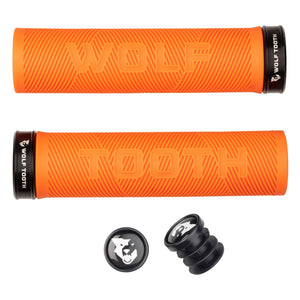 Wolf Tooth Lock-On Grips Orange/Black Wolf Tooth Components Echo Lock-on Grips