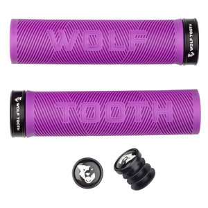 Wolf Tooth Lock-On Grips Purple/Black Wolf Tooth Components Echo Lock-on Grips