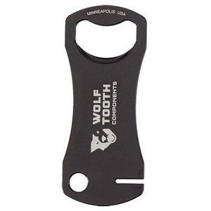 Wolf Tooth Multi Tools Black Wolf Tooth Components Bottle Opener and Rotor Truing Tool