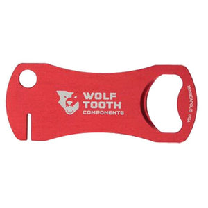 Wolf Tooth Multi Tools Red Wolf Tooth Components Bottle Opener and Rotor Truing Tool