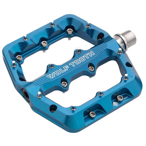 Wolf Tooth Pedals Wolf Tooth Components Waveform Platform Pedal Small Blue