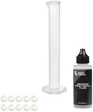 Wolf Tooth Seatpost Parts and Accessories Refill Fluid (2Oz) Wolf Tooth Components Resolve 100 Hour Service Kit