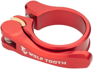 Wolf Tooth Seatpost Parts and Accessories Wolf Tooth Components Quick Release Seatpost Clamp - 28.6mm QR Red