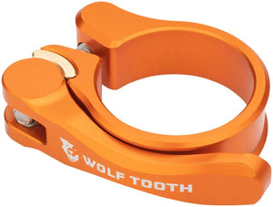 Wolf Tooth Seatpost Parts and Accessories Wolf Tooth Components Quick Release Seatpost Clamp - 34.9mm QR Orange