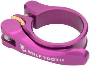 Wolf Tooth Seatpost Parts and Accessories Wolf Tooth Components Quick Release Seatpost Clamp - 34.9mm QR Purple
