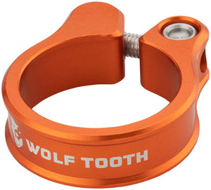Wolf Tooth Seatpost Parts and Accessories Wolf Tooth Seatpost Clamp - 28.6mm Bolt-On Orange