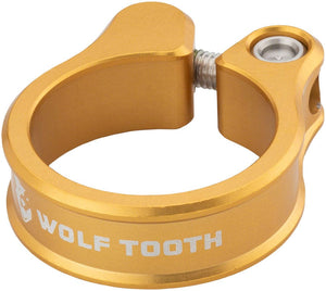 Wolf Tooth Seatpost Parts and Accessories Wolf Tooth Seatpost Clamp - 29.8mm Bolt-On Gold