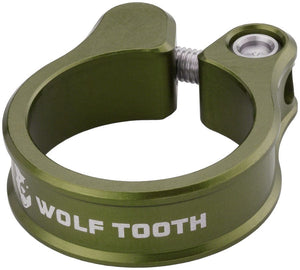 Wolf Tooth Seatpost Parts and Accessories Wolf Tooth Seatpost Clamp - 34.9mm Bolt-On Olive