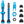 Wolf Tooth Tubeless Valves 44Mm / Blue Wolf Tooth Tubeless Clik Valve Stem Kit