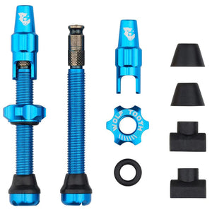 Wolf Tooth Tubeless Valves 44Mm / Blue Wolf Tooth Tubeless Clik Valve Stem Kit
