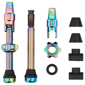 Wolf Tooth Tubeless Valves 44Mm / Oil Slick Wolf Tooth Tubeless Clik Valve Stem Kit