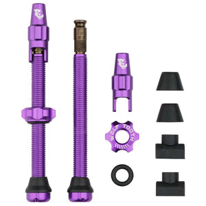 Wolf Tooth Tubeless Valves 60Mm / Ultraviolet Purple Wolf Tooth Tubeless Clik Valve Stem Kit