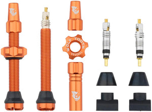 Wolf Tooth Tubeless Valves Wolf Tooth Tubeless Valve Stem Kit - 44 mm Orange