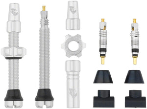 Wolf Tooth Tubeless Valves Wolf Tooth Tubeless Valve Stem Kit - 44 mm Silver