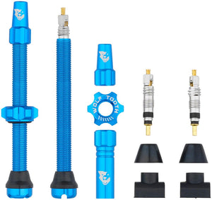 Wolf Tooth Tubeless Valves Wolf Tooth Tubeless Valve Stem Kit - 60 mm Blue