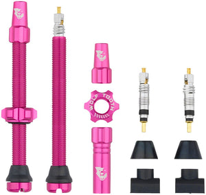Wolf Tooth Tubeless Valves Wolf Tooth Tubeless Valve Stem Kit - 60 mm Pink
