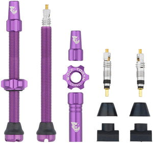 Wolf Tooth Tubeless Valves Wolf Tooth Tubeless Valve Stem Kit - 60 mm Purple