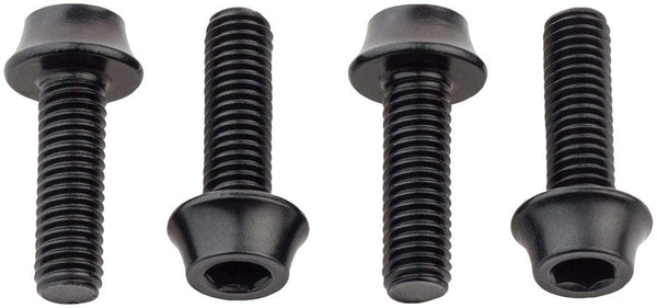 Wolf Tooth Water Bottle Cage Parts Black Wolf Tooth Water Bottle Cage Bolts - Set/4 Aluminum