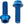 Wolf Tooth Water Bottle Cage Parts Blue Wolf Tooth Water Bottle Cage Bolts - Set/4 Aluminum