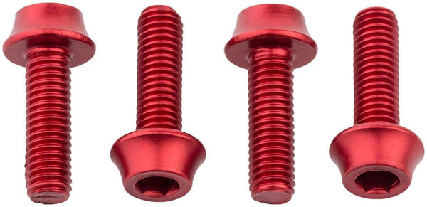 Wolf Tooth Water Bottle Cage Parts Red Wolf Tooth Water Bottle Cage Bolts - Set/4 Aluminum
