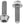 Wolf Tooth Water Bottle Cage Parts Silver Wolf Tooth Water Bottle Cage Bolts - Set/4 Aluminum