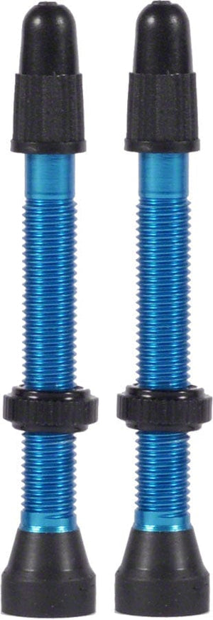 WTB Tubeless Valves WTB Aluminum TCS Tubeless Valves: 46mm Blue Pair