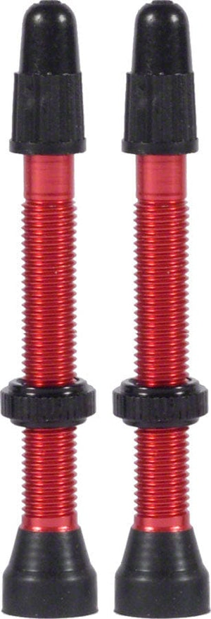 WTB Tubeless Valves WTB Aluminum TCS Tubeless Valves: 46mm Red Pair