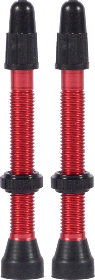 WTB Tubeless Valves WTB Aluminum TCS Tubeless Valves: 46mm Red Pair