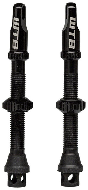 WTB Tubeless Valves WTB TCS Max-Flow Tubeless Valves - 44mm Black Pair