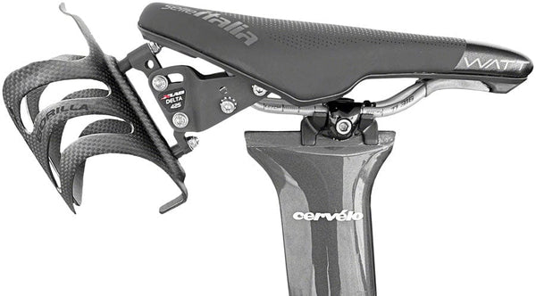 XLAB Water Bottle Cages XLAB Delta 425 Saddle Mounted Water Bottle Carrier System - Matte Black