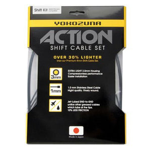 Yokozuna Cables and Housing Yokozuna Action 2x Cable/Housing Kit1mm/3mm F and R Set