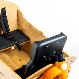 YUBA Cargo Bikes Accessories Yuba 2be3 Child seat for the Supercargo adds a 3rd place to the Bamboo Box