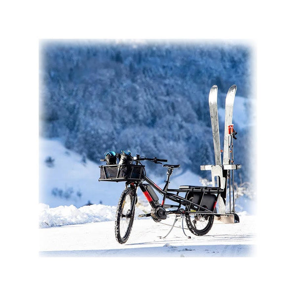 YUBA Cargo Bikes Accessories Yuba Ski Rack Carry skis and/or snowboards aboard the Spicy Curry or Spicy Curry AT cargo bikes