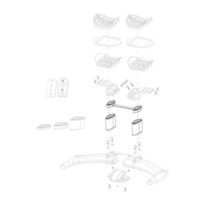 Zipp Handlebar Accessories Zipp Vuka Aero C1 High Stack Kit Includes 10mm Riser Bridge 50mm Risers and Bolts Kit