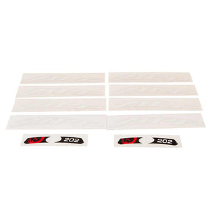 Zipp Hub Parts Zipp Stickers 202 White/ No border For one wheel