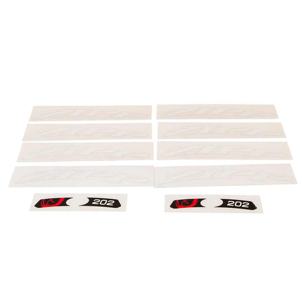 Zipp Hub Parts Zipp Stickers 202 White/ No border For one wheel